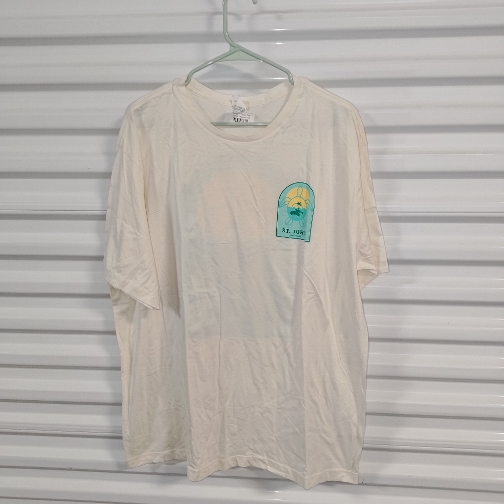 St John Virgin Islands Graphics Crewneck Short Sleeve T-shirt XXL